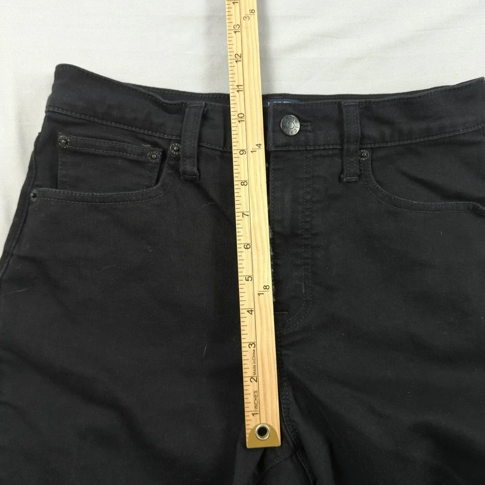 J Crew Jeans Womens‎ 27 Black Full Length Wide Leg Stretch Baggy Boho